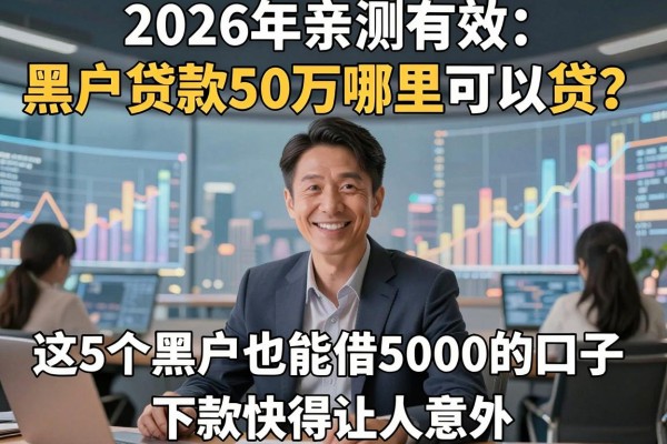 2026年亲测有效：黑户贷款50万哪里可以贷？这5个黑户也能借5000的口子，下款快得让人意外