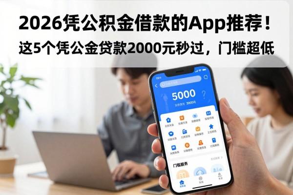 2026凭公积金借款的app推荐！这5个凭公积金贷款2000元秒过，门槛超低