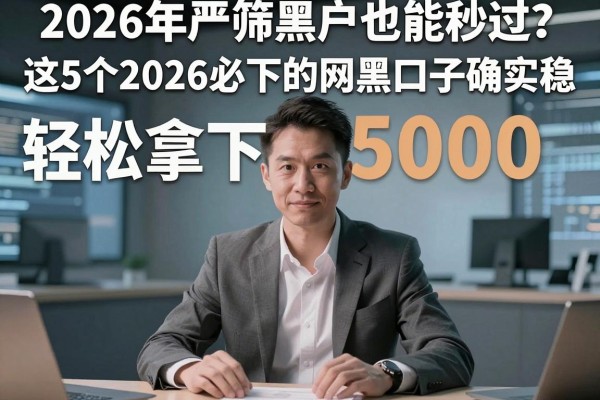 2026年严筛黑户也能秒过?这5个2026必下的网黑口子确实稳,轻松拿下5000!