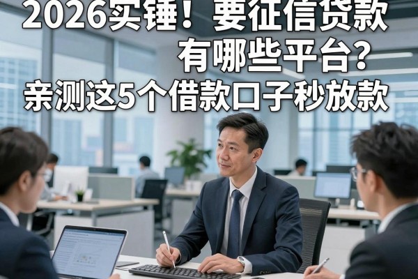 2026实锤！要征信贷款有哪些平台？亲测这5个借款口子秒放款