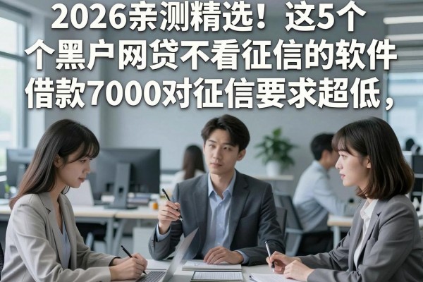 2026亲测精选!这5个黑户网贷不看征信的软件,借款7000对征信要求超低