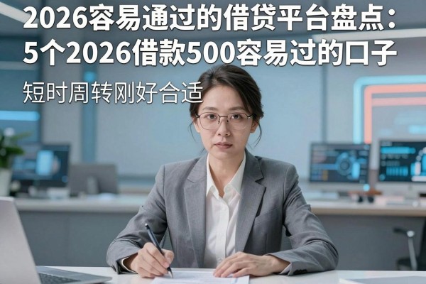 2026容易通过的借贷平台盘点:5个2026借款500容易过的口子,短时周转刚好合适