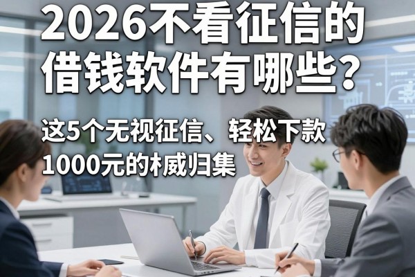 2026不看征信的借钱软件有哪些？这5个无视征信、轻松下款1000元的平台权威归集！