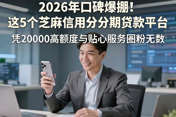 2026年口碑爆棚!这5个芝麻信用分分期贷款平台,凭20000高额度与贴心服务圈粉无数