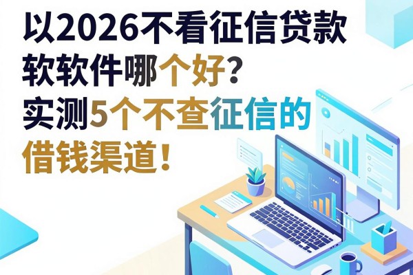 2026不看征信贷款软件哪个好？实测5个不查征信的借钱渠道！