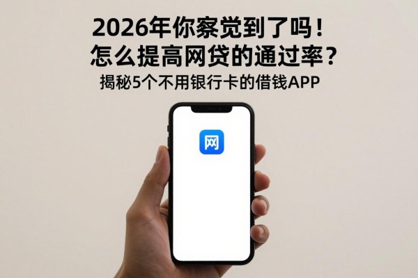 2026年你察觉到了吗！怎么提高网贷的通过率？揭秘5个不用银行卡的借钱APP