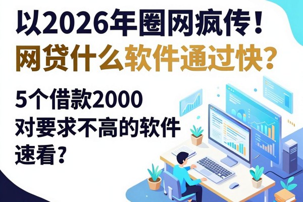 2026年圈内疯传!网贷什么软件通过快?这5个借款2000对要求不高的软件速看
