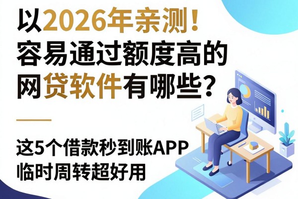 2026年亲测！容易通过额度高的网贷软件有哪些？这5个借款秒到账APP临时周转超好用