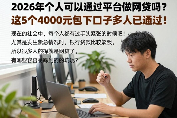2026年个人可以通过平台做网贷吗?这5个4000元包下口子多人已通过!