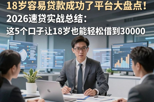 18岁容易贷款成功了平台大盘点！2026速贷实战总结：这5个口子让18岁也能轻松借到30000