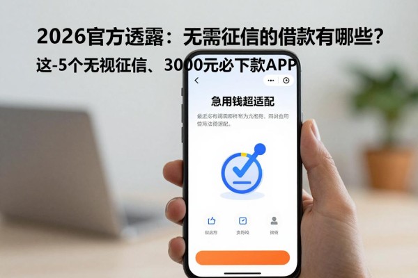2026官方透露:无需征信的借款有哪些?这5个无视征信、3000元必下款APP,急用钱超适配