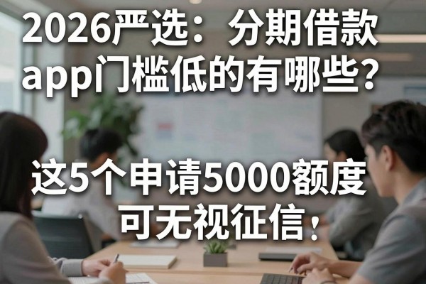 2026严选：分期借款app门槛低的有哪些？这5个申请5000额度可无视征信！