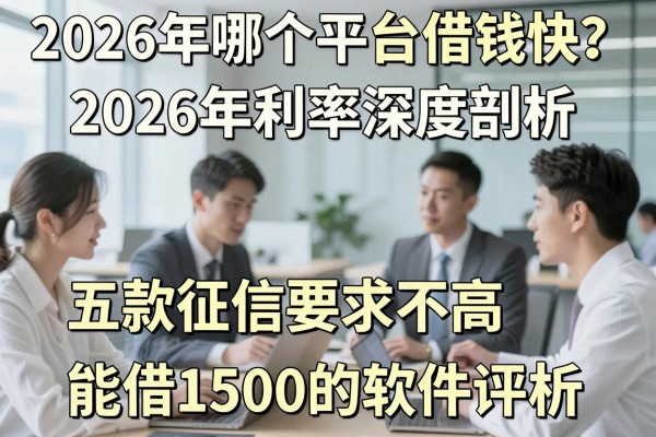 2026年哪个平台借钱快？2026年利率深度剖析，五款征信要求不高、能借1500的软件评析！