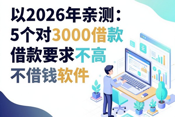 2026年亲测:5个对3000借款要求不高且不需要申请的借钱软件,体验感超好