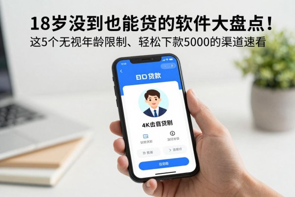 18岁没到也能借钱的软件大盘点!这5个无视年龄限制、轻松下款5000的渠道速看