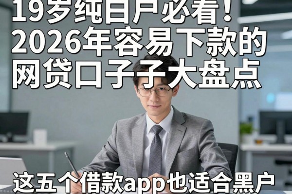 19岁纯白户必看!2026年容易下款的网贷口子大盘点,这五个借款app也适合黑户!