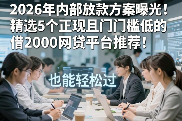 2026年内部放款方案曝光!精选5个正规且门槛低的网贷平台推荐,借2000也能轻松过