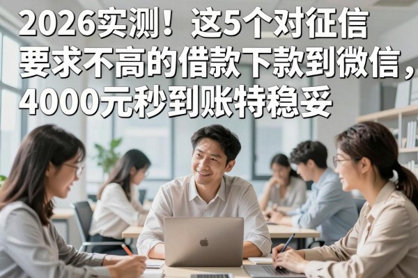 2026实测!这5个对征信要求不高的借款app容易下款到微信,4000元秒到账特稳妥