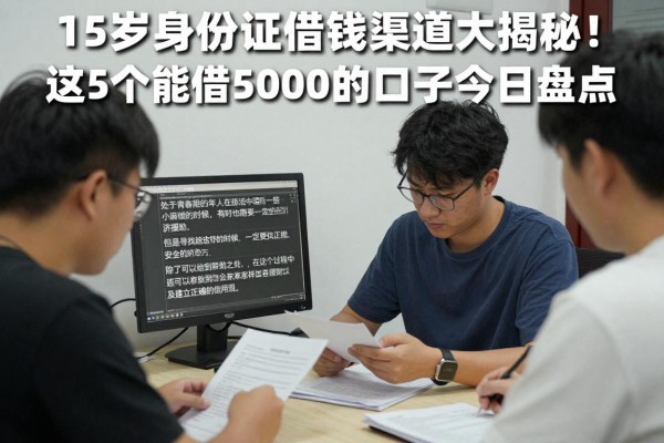 15岁身份证借钱渠道大揭秘!这5个能借5000的口子今日盘点
