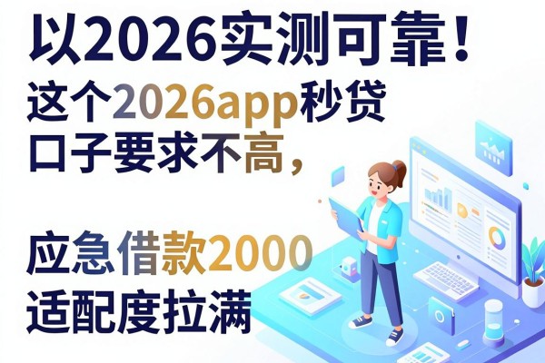2026实测可靠!这5个2026app秒贷口子要求不高,应急借款2000适配度拉满