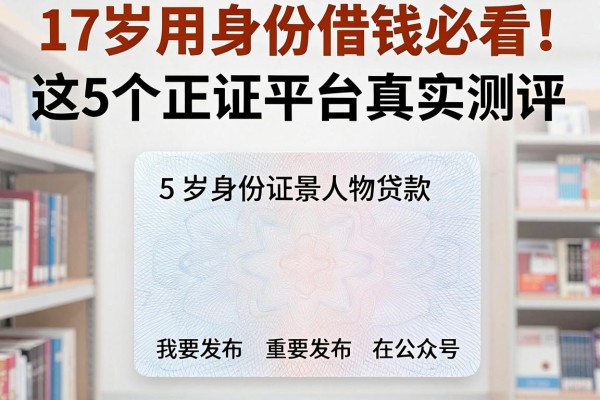17岁用身份证借钱必看！这5个正规平台真实测评
