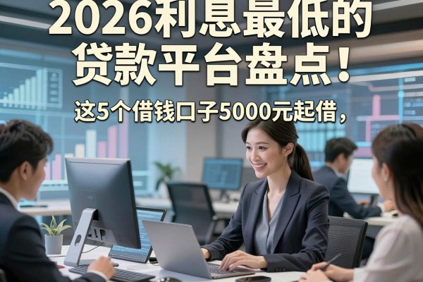 2026利息最低的贷款平台盘点!这5个借钱口子5000元起借,利息低到想不到