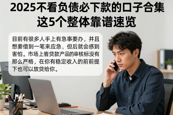 2025不看负债必下款的口子合集！这5个整体靠谱速览！