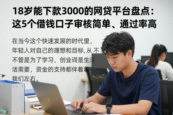 18岁能下款3000的网贷平台盘点:这5个借钱口子审核简单、通过率高