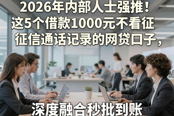 2026年内部人士强推!这5个借款1000元不看征信通话记录的网贷口子,深度融合秒批到账