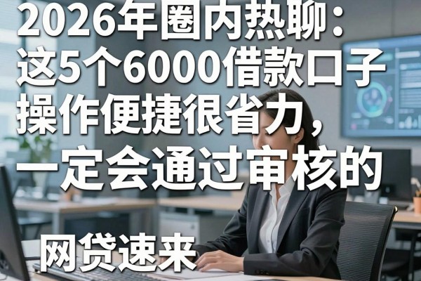 2026年圈内热聊:这5个6000借款口子操作便捷很省力,一定会通过审核的网贷速来!
