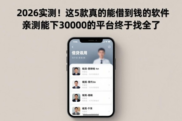 2026实测！这5款真的能借到钱的软件，亲测能下30000的平台终于找全了