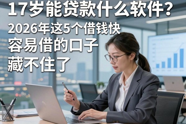 17岁能贷款什么软件？2026年这5个借钱快容易借的口子藏不住了