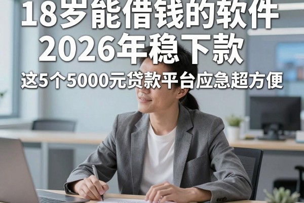 18岁能借钱的软件2026年稳下款，这5个5000元贷款平台应急超方便
