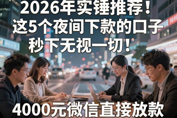 2026年实锤推荐!这5个夜间下款的口子秒下无视一切,4000元微信直接放款
