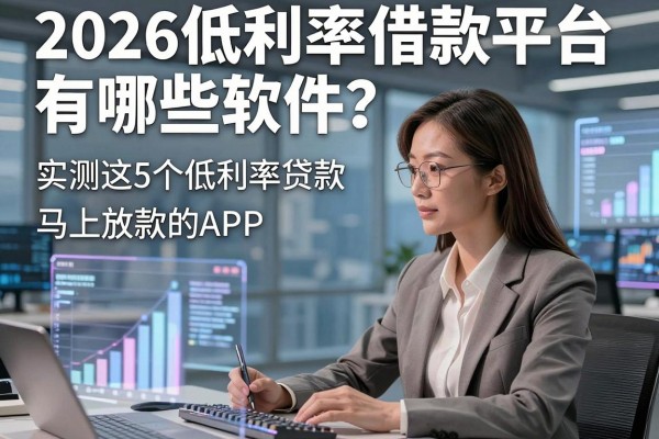 2026低利率借款平台有哪些软件？实测这5个低利率贷款马上放款的APP！