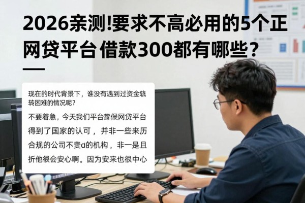 2026亲测!要求不高必用的5个正规网贷平台,借款3000都有哪些?