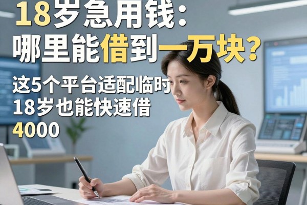 18岁急用钱哪里能借到一万块?这5个平台适配临时周转,18岁也能快速借4000