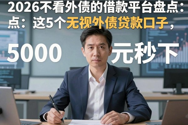 2026不看外债的借款平台盘点：这5个无视外债贷款口子，5000元秒下！