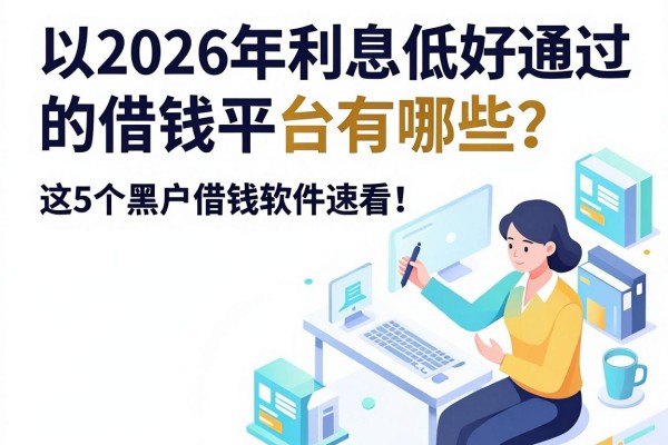 2026年利息低好通过的借钱平台有哪些？正规靠谱选择多，这5个黑户借钱软件速看！