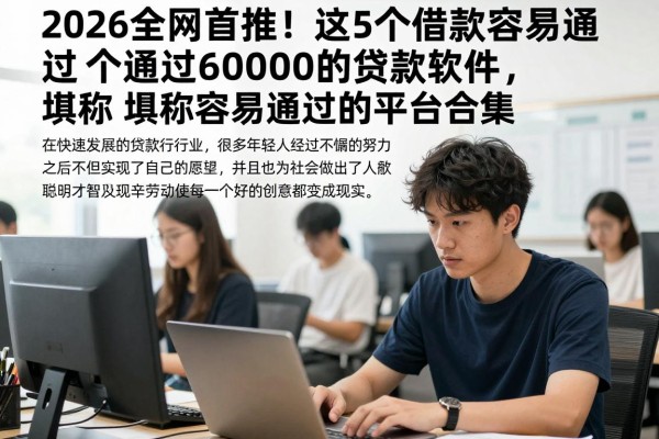 2026全网首推！这5个借款容易通过6000的贷款软件，堪称最容易通过的平台合集