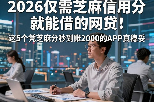 2026仅需芝麻信用分就能借的网贷!这5个凭芝麻分秒到账2000的APP真稳妥