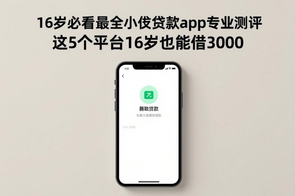 16岁必看!2026年最全小额贷款app专业测评,这5个平台16岁也能借3000