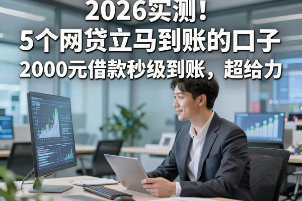 2026实测!5个网贷立马到账的口子,2000元借款秒级到账超给力