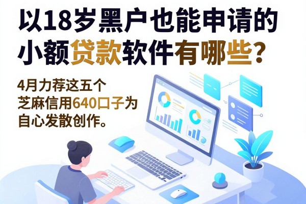 18岁黑户也能申请的小额贷款软件有哪些？4月力荐这五个芝麻信用640口子