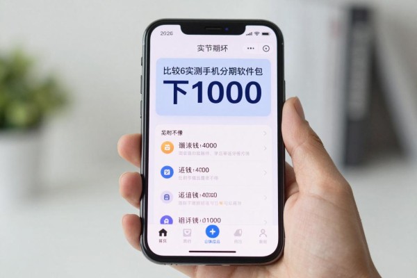 2026实测比较好的手机分期软件包下1000！这5个借款4000的平台对征信要求不高