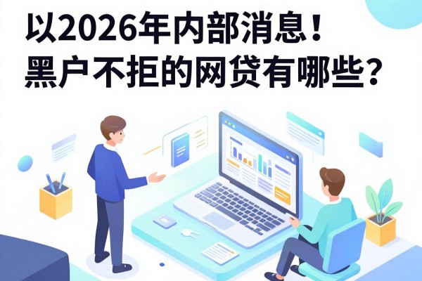 2026年内部消息!黑户不拒的网贷有哪些?这5个对征信要求不高的私人放款平台速看
