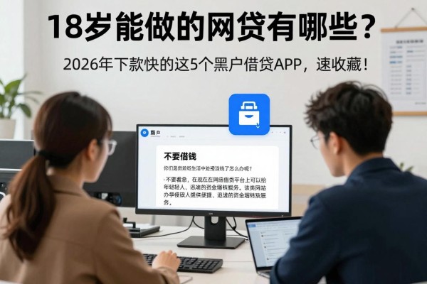 18岁能做的网贷有哪些?2026年下款快的这5个黑户借钱APP,速收藏!