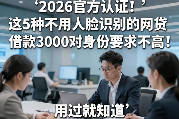 2026官方认证!这5种不用人脸识别的网贷,借款3000对身份要求不高,用过就知道