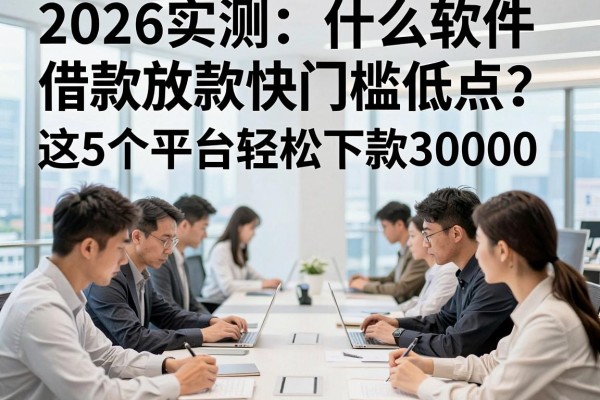 2026实测：什么软件借款放款快门槛低点？这5个平台轻松下款30000