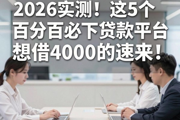 2026实测！这5个百分百必下贷款平台，想借4000的速来
